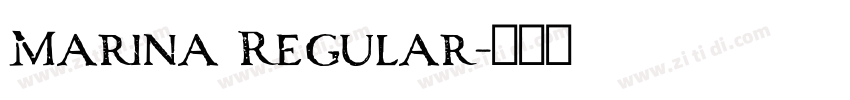 Marina Regular字体转换
